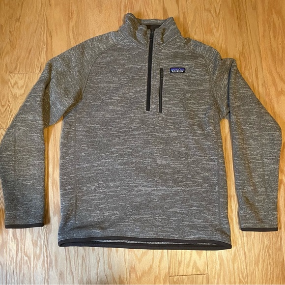 Patagonia Brown Better Sweater Quarter-Zip Fleece Pullover, Men’s s Medium - Picture 1 of 5